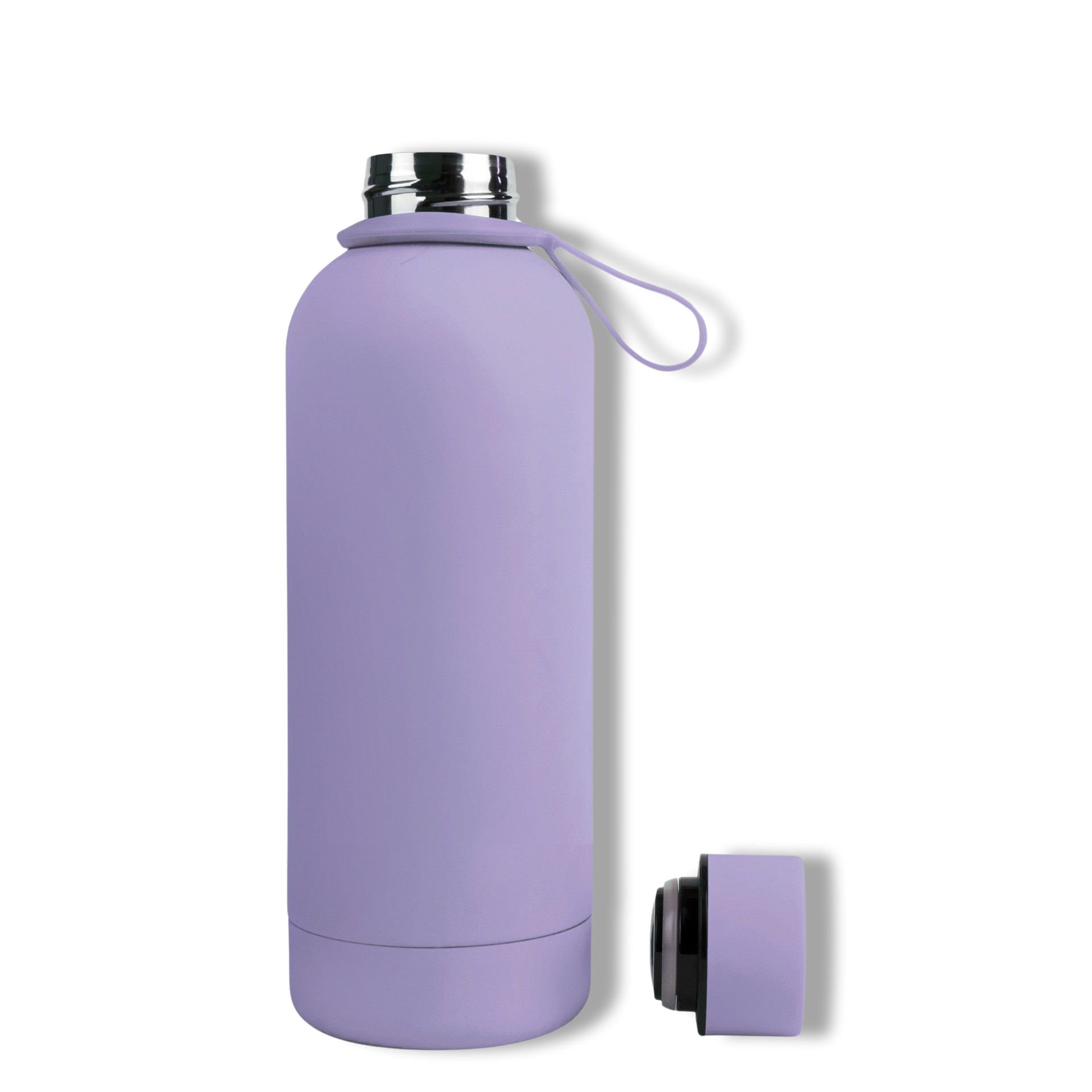350ml Taro Iris Purple Colour Stainless Steel Water Bottle Tumbler Double Walled Vacuum with Matte Satin Finish comes with complimentary matching strap for easy on-the-go use. Able to personalise with name, monogram, image, logo or outline drawing.