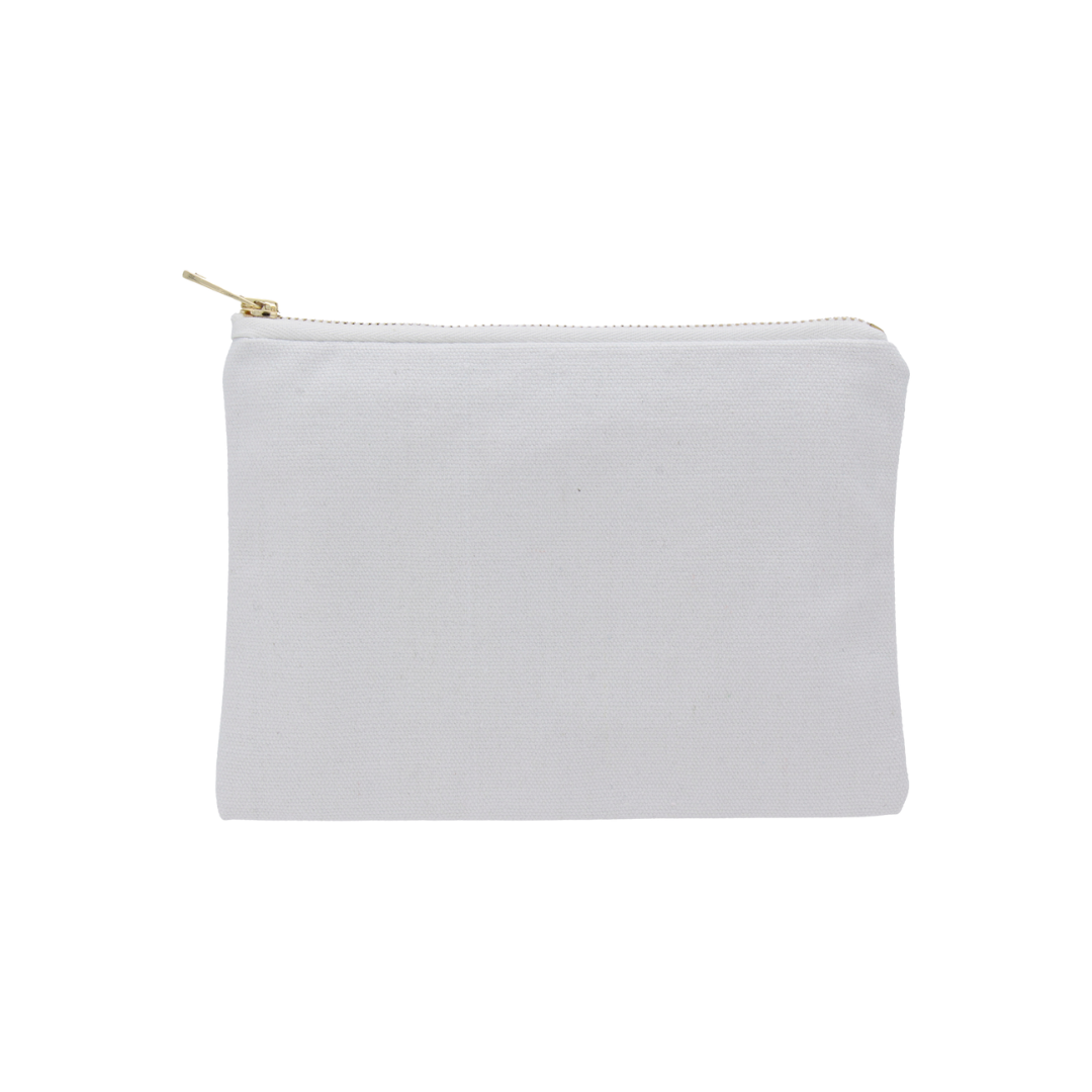 Personalised Custom Cotton Canvas Zipper Pouch