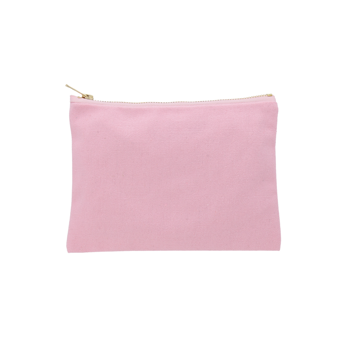 Personalised Custom Cotton Canvas Zipper Pouch
