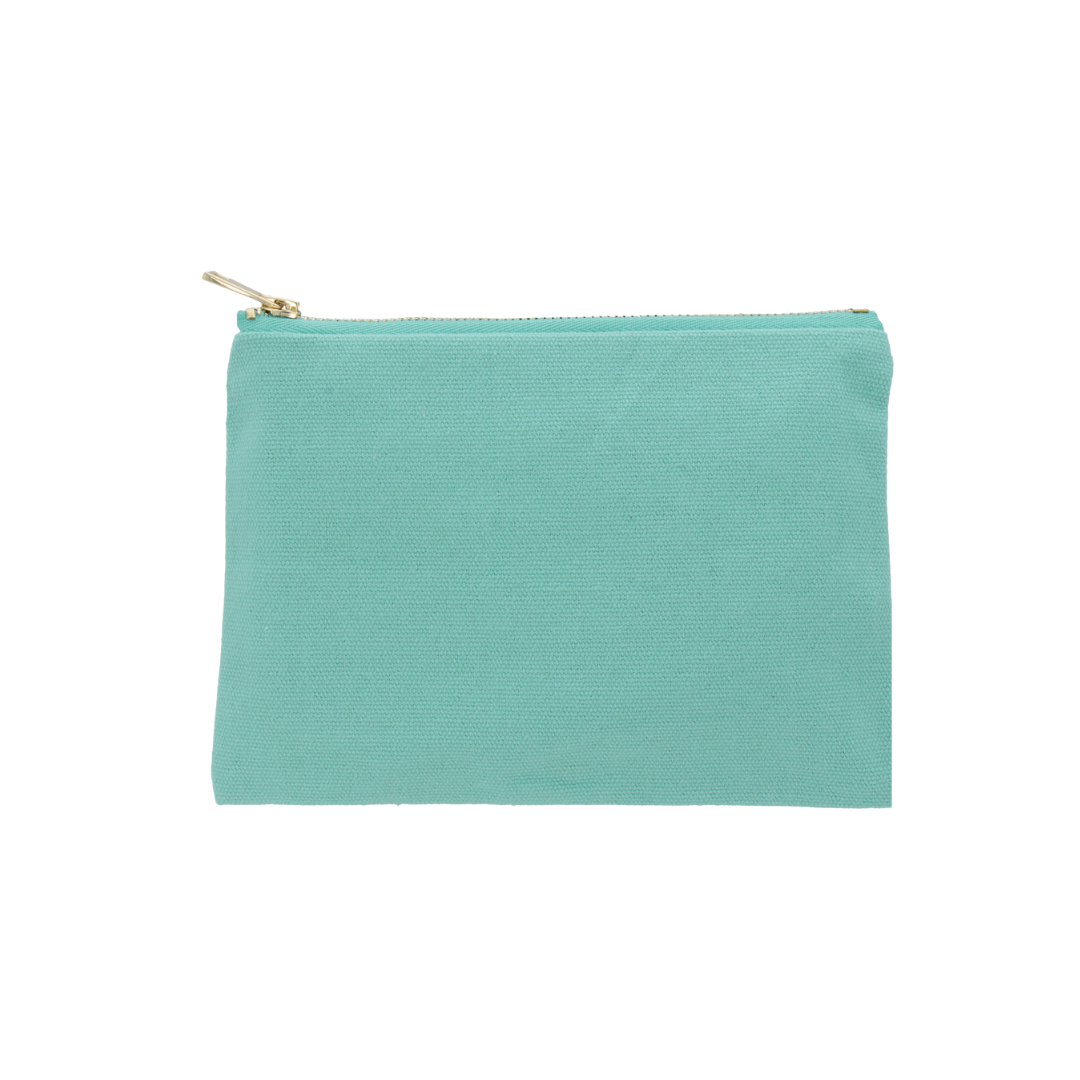 Personalised Custom Cotton Canvas Zipper Pouch