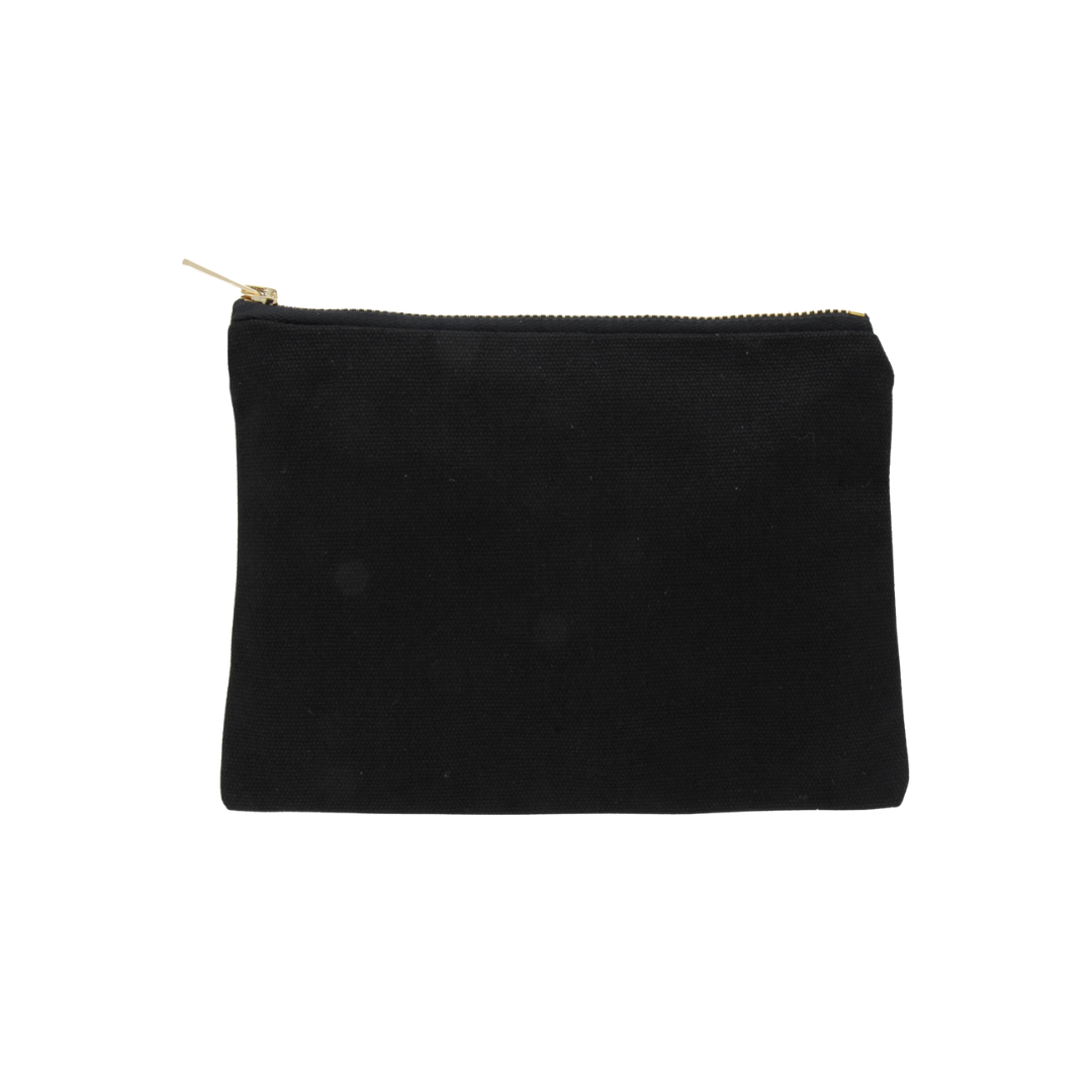 Personalised Custom Cotton Canvas Zipper Pouch