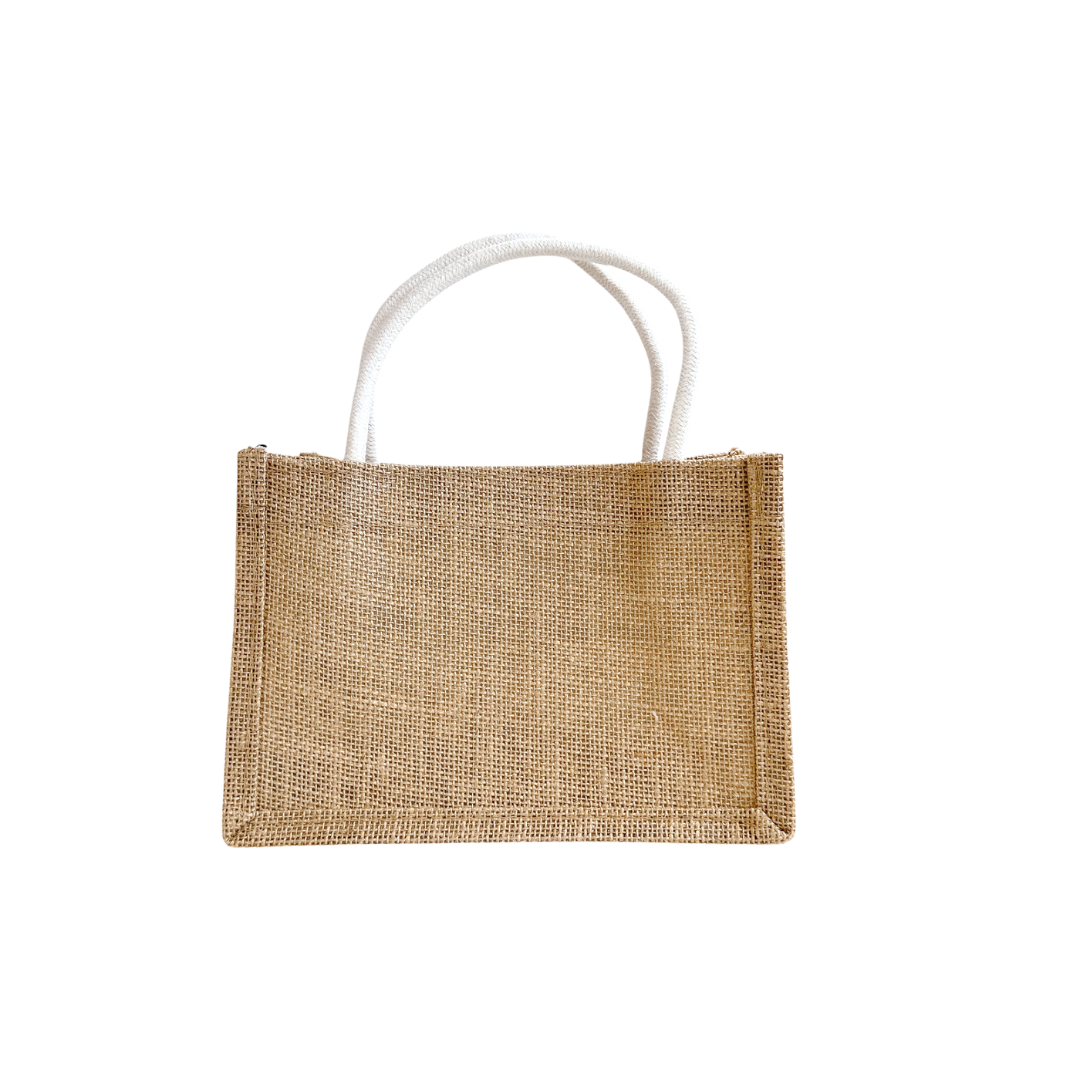 Personalised Custom Burlap Jute Tote Bag