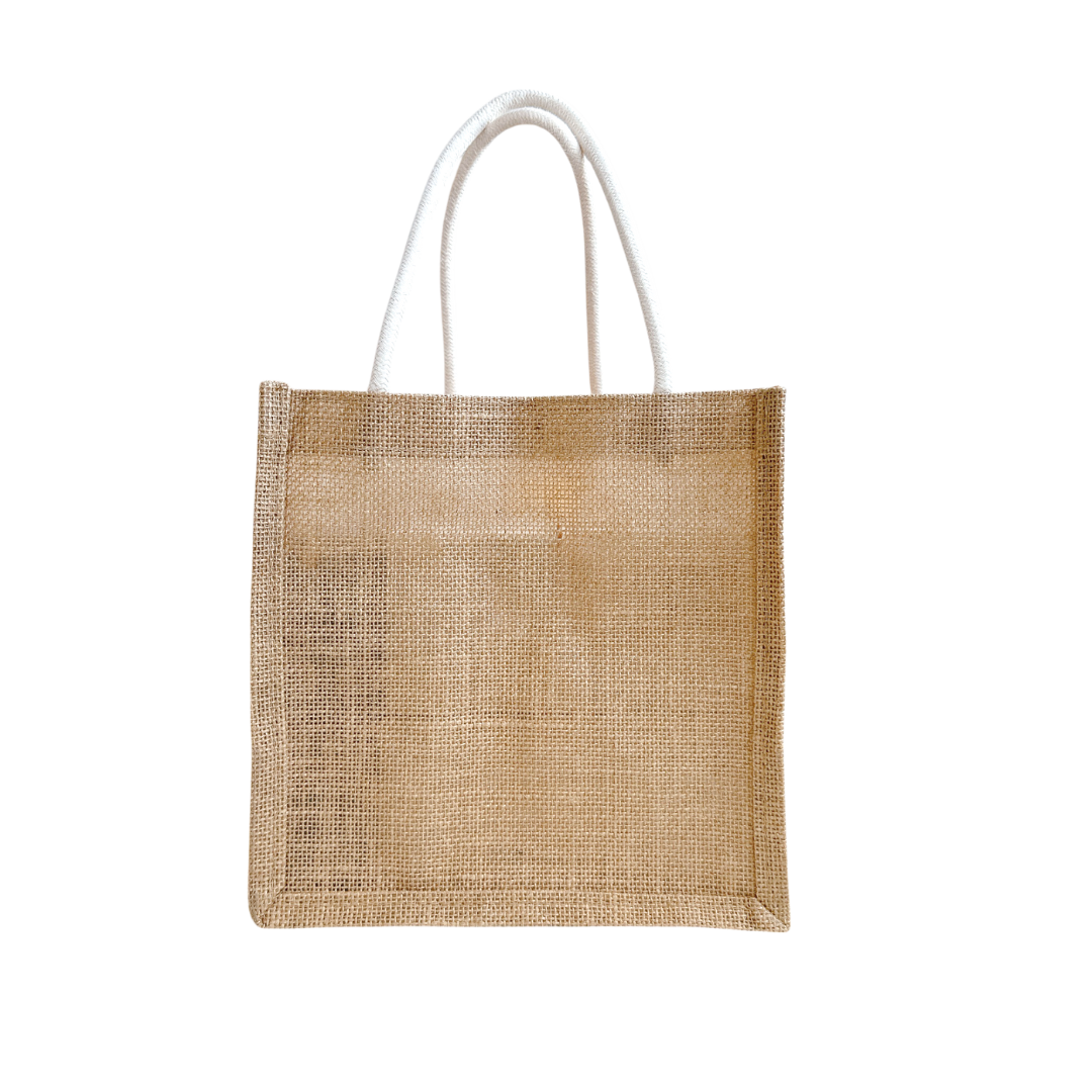 Personalised Custom Burlap Jute Tote Bag