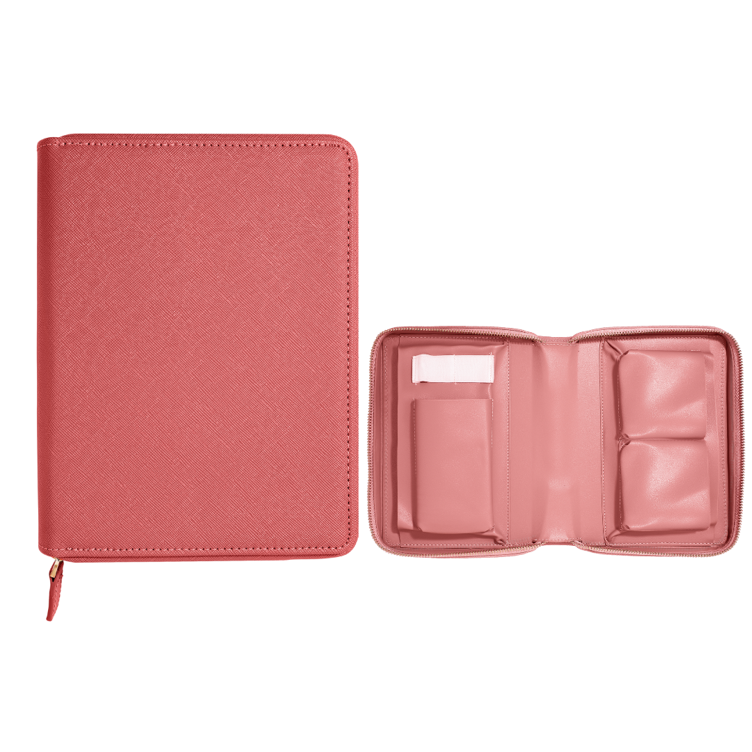 Personalised Custom Saffiano Leather Tech Organiser