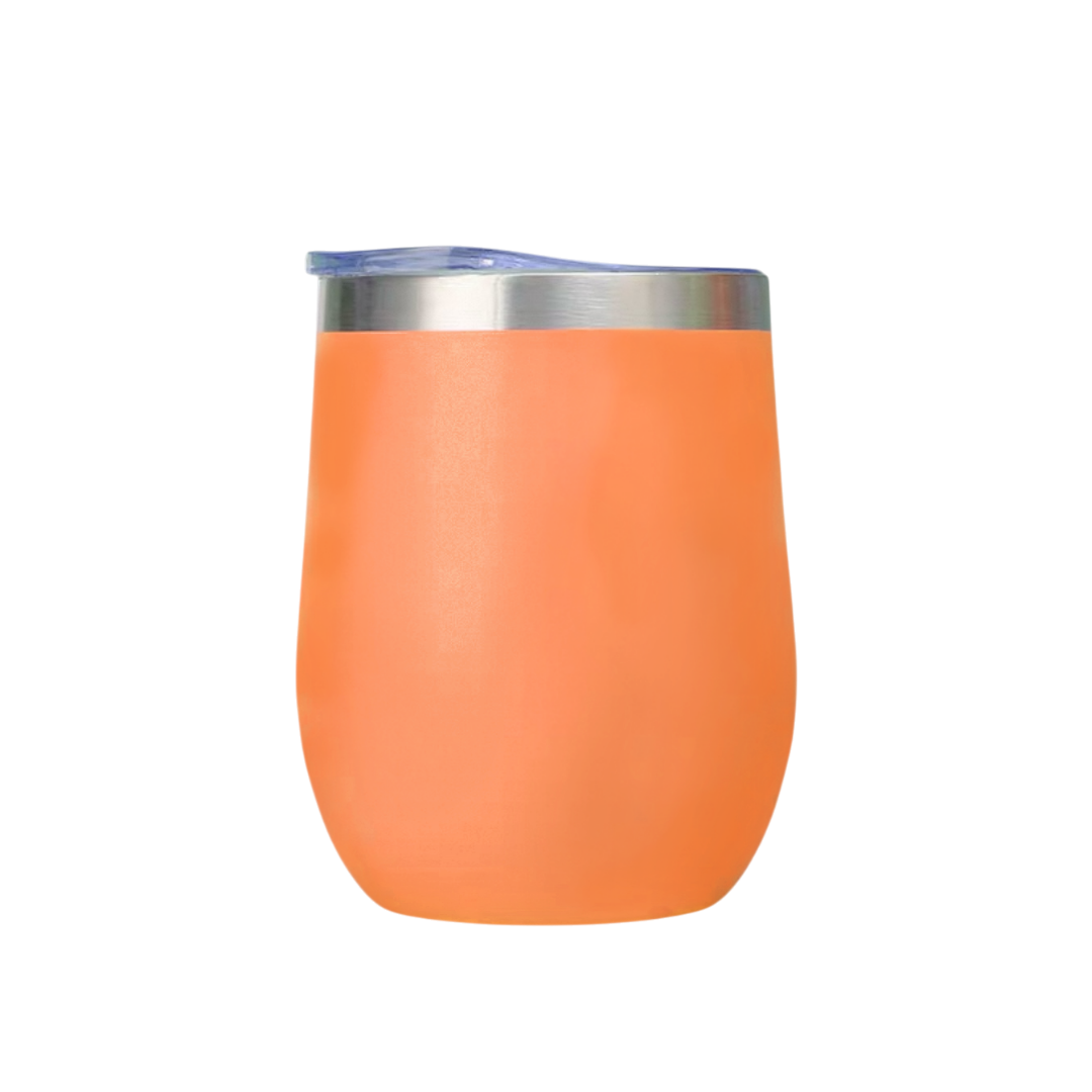 12oz Personalised Stainless Steel Insulated Egg Shaped Wine Tumbler Cup