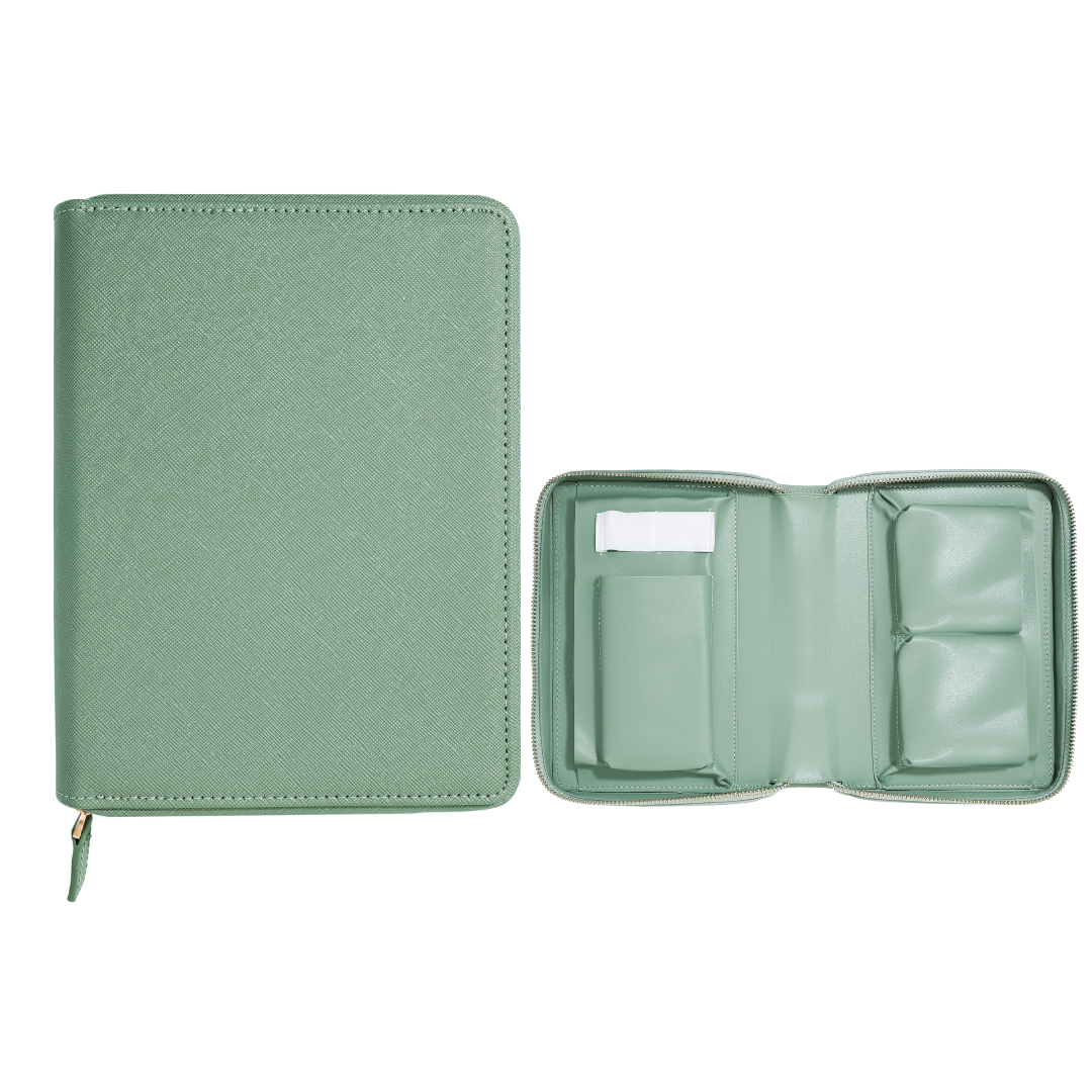 Personalised Custom Saffiano Leather Tech Organiser