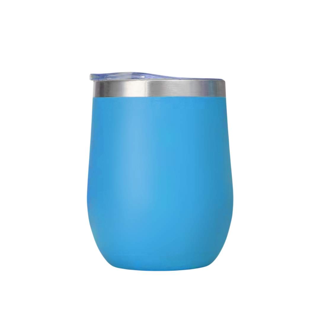 12oz Personalised Stainless Steel Insulated Egg Shaped Wine Tumbler Cup