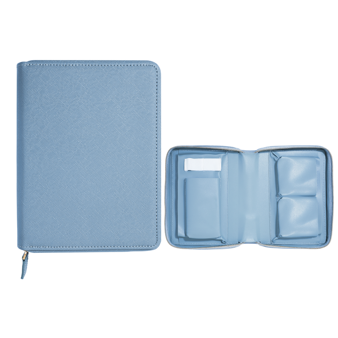 Personalised Custom Saffiano Leather Tech Organiser