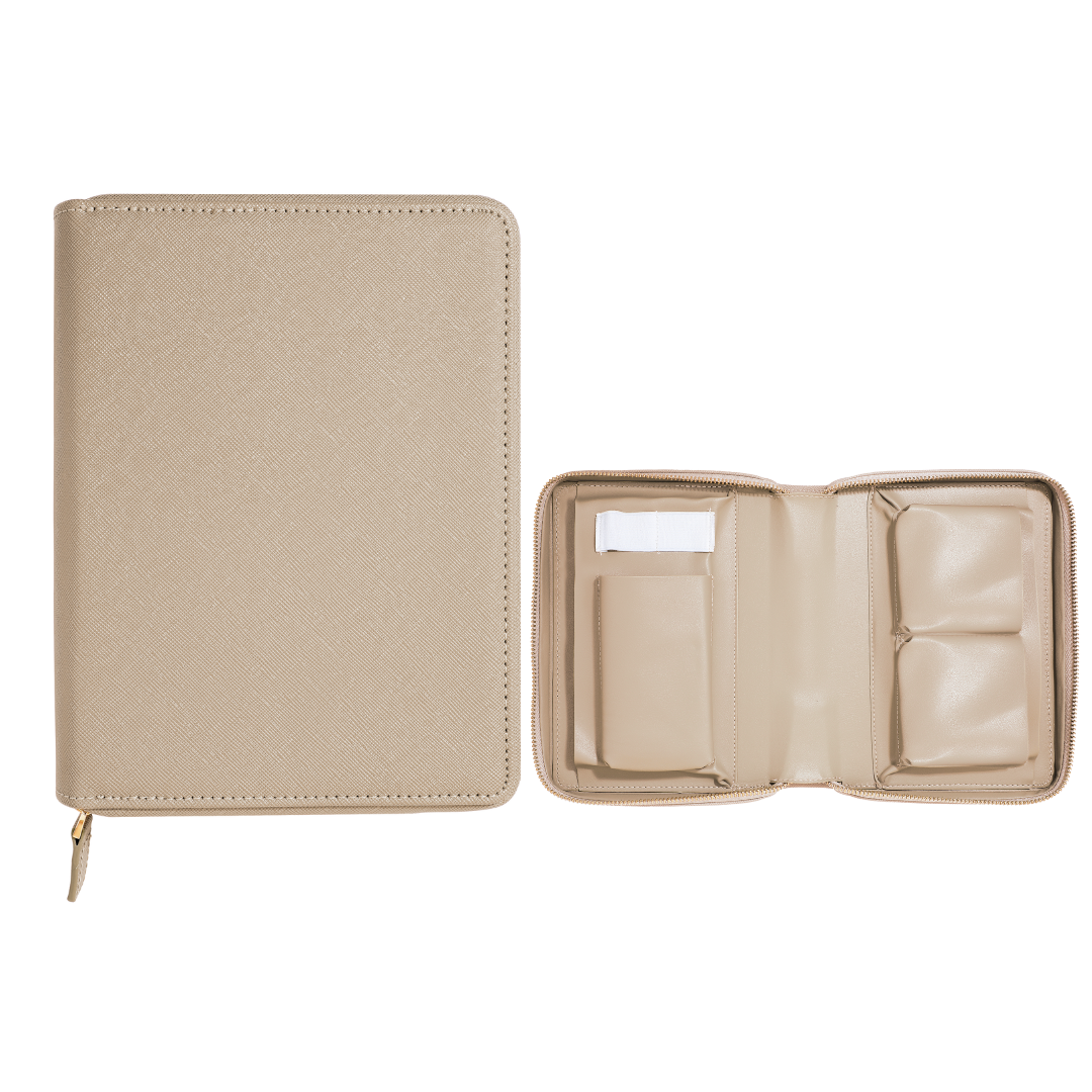 Personalised Custom Saffiano Leather Tech Organiser