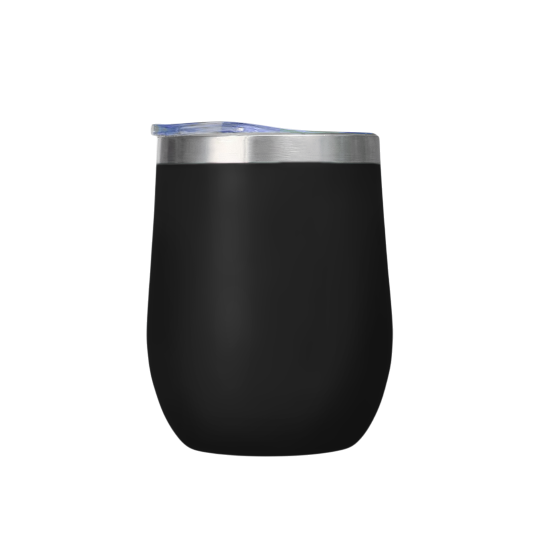 12oz Personalised Stainless Steel Insulated Egg Shaped Wine Tumbler Cup