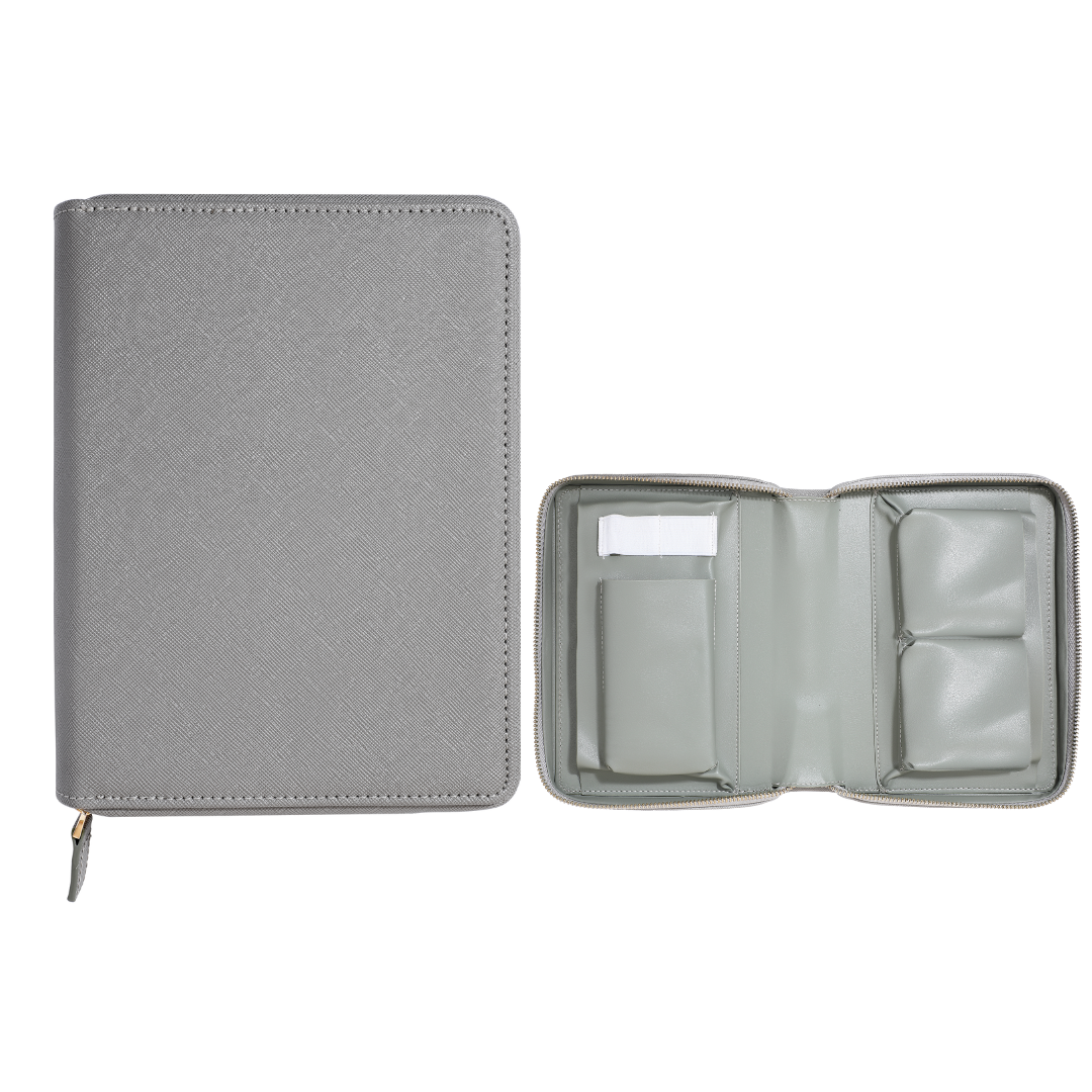Personalised Custom Saffiano Leather Tech Organiser