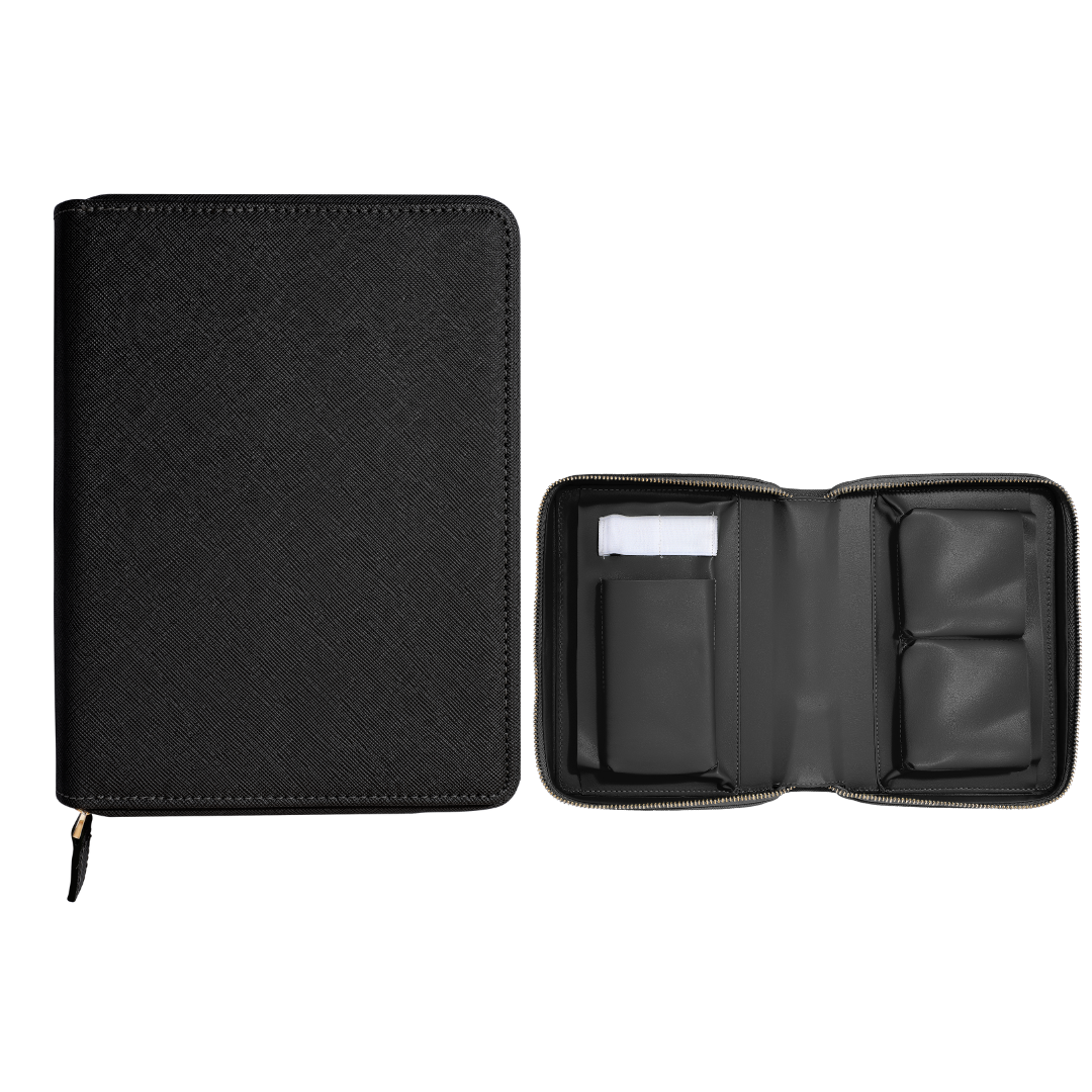 Personalised Custom Saffiano Leather Tech Organiser