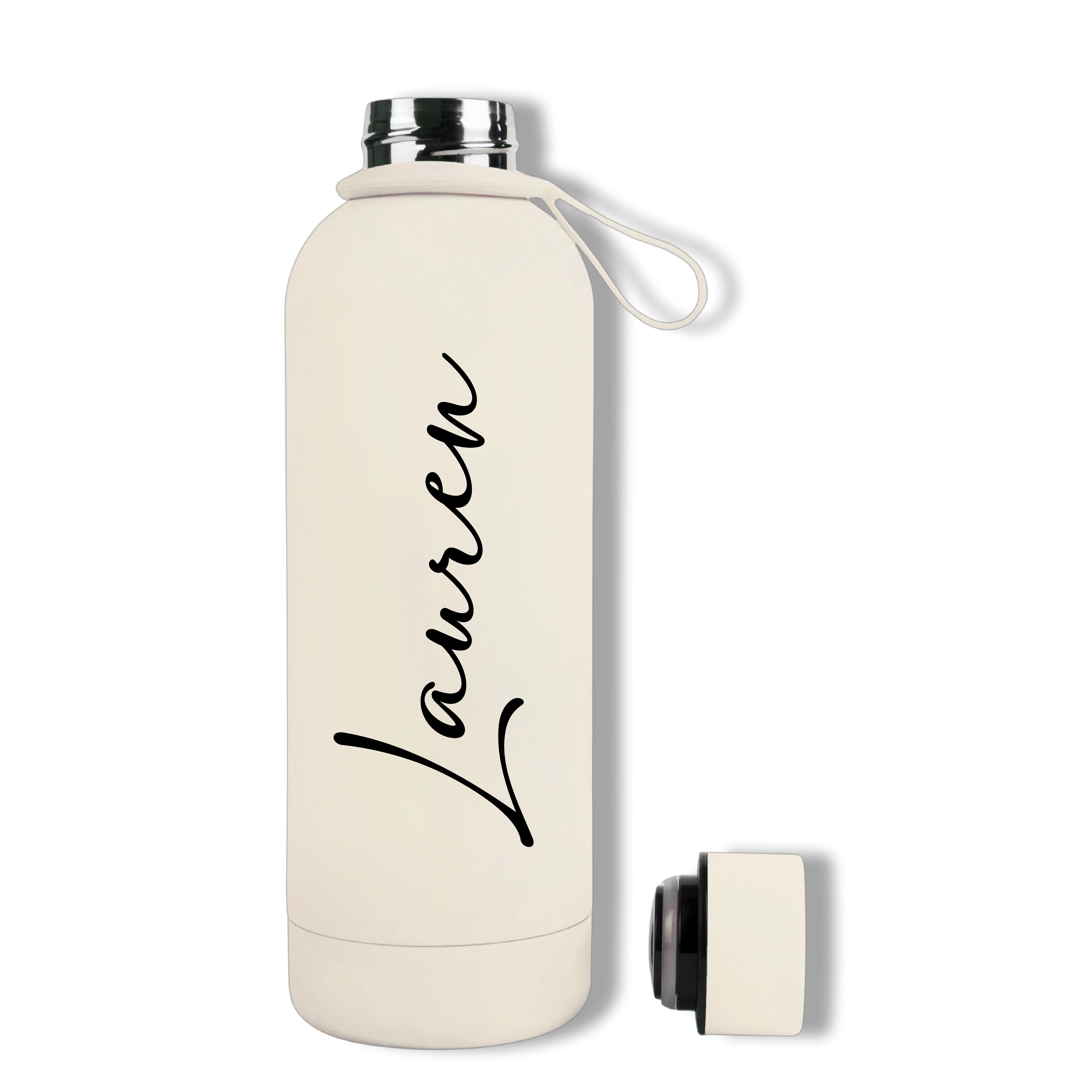 500ml Personalised Stainless Steel Insulated Water Bottle Tumbler in Luxurious Satin Matte Finish