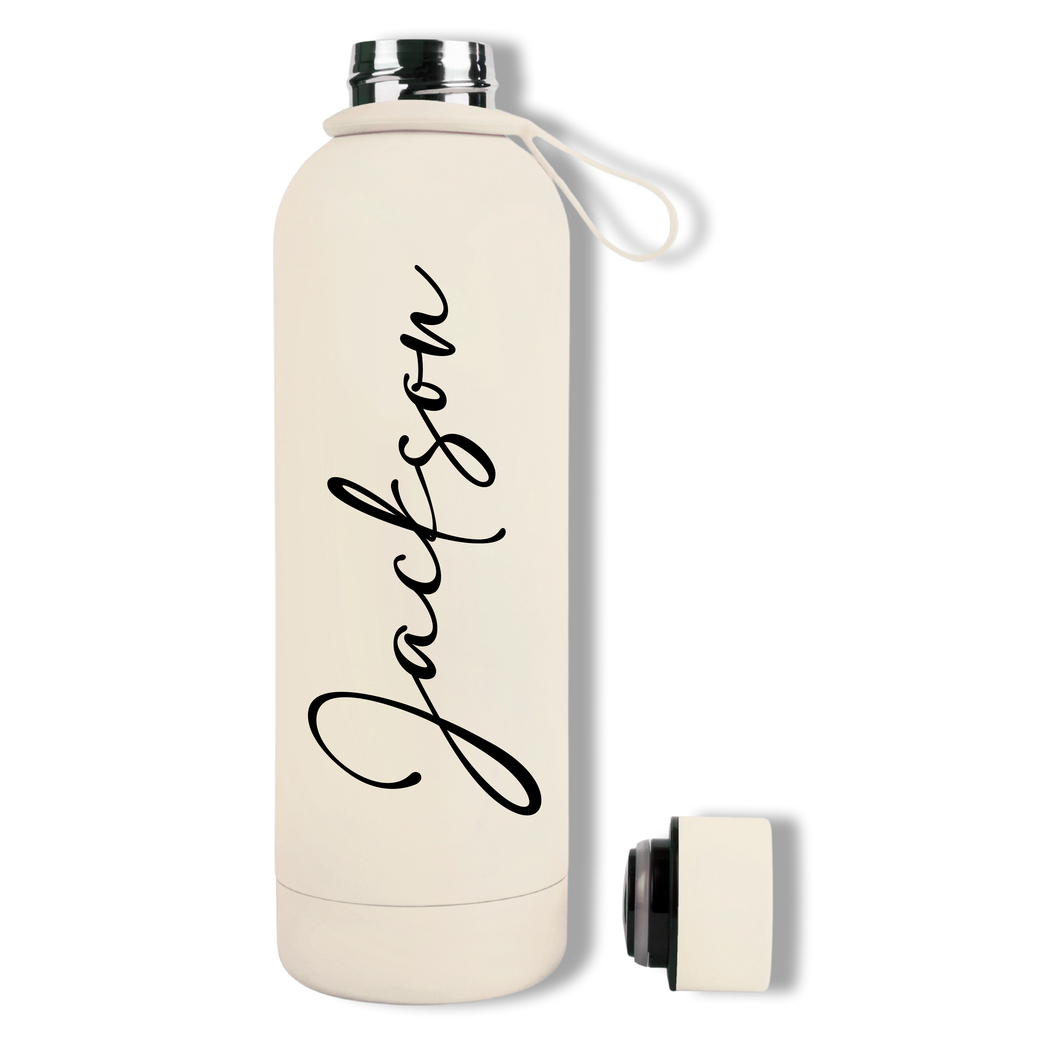 750ml Personalised Stainless Steel Insulated Water Bottle Tumbler in Luxurious Satin Matte Finish