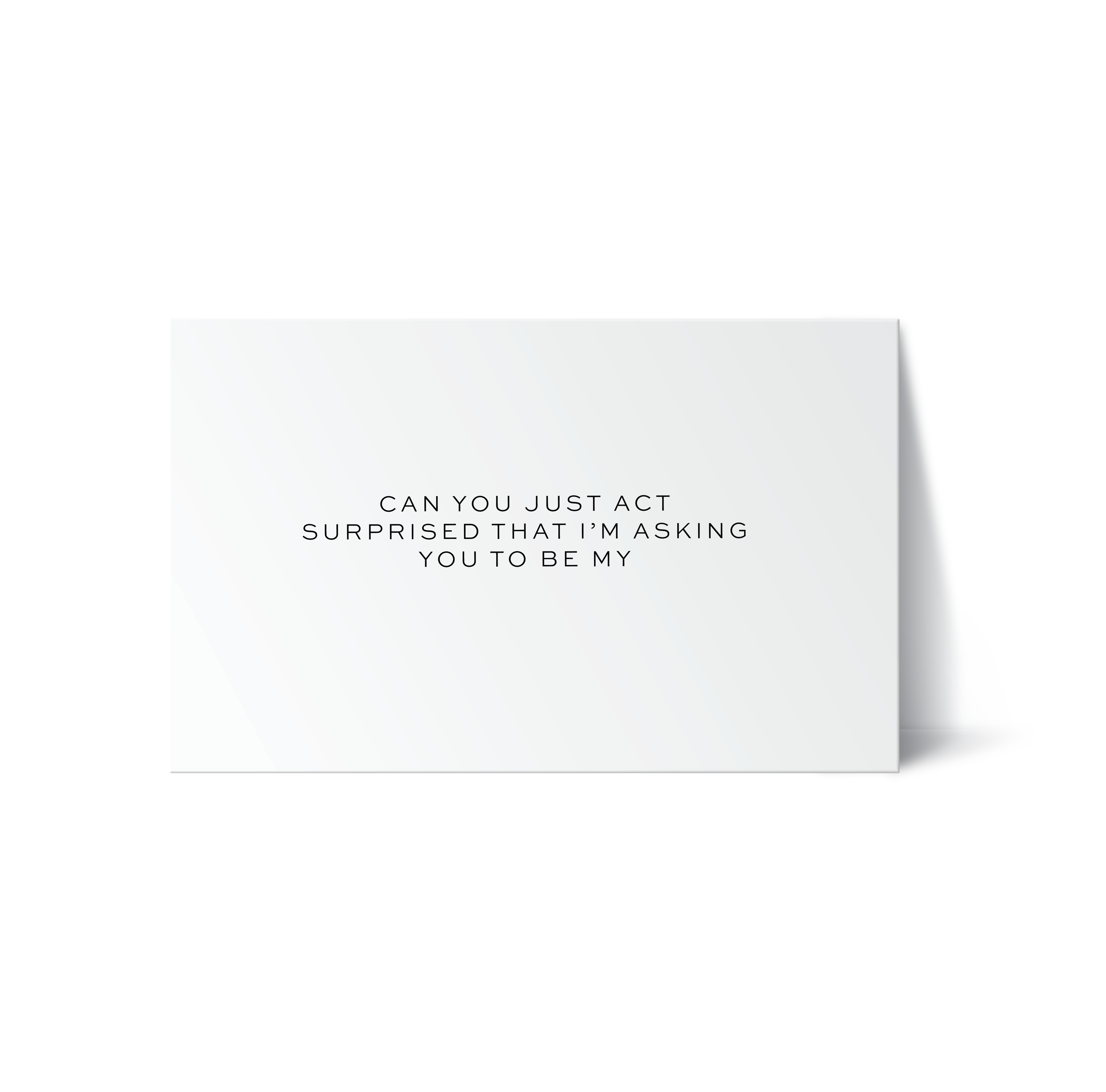 Personalised Act Surprised Bridal Party Bridesmaid Proposal Card