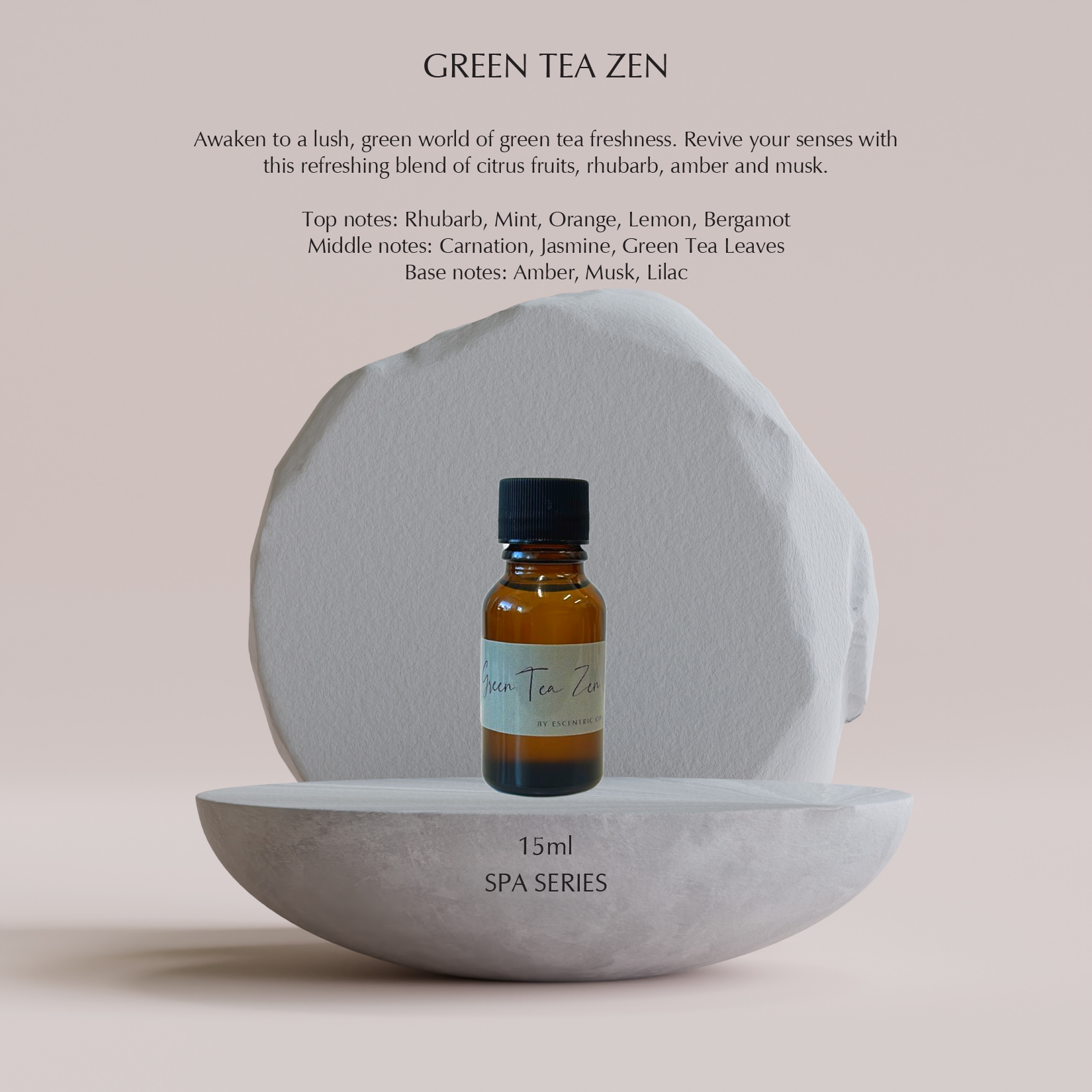 Green Tea Zen Fragrance Scent 15ml Description Diffuser Refill