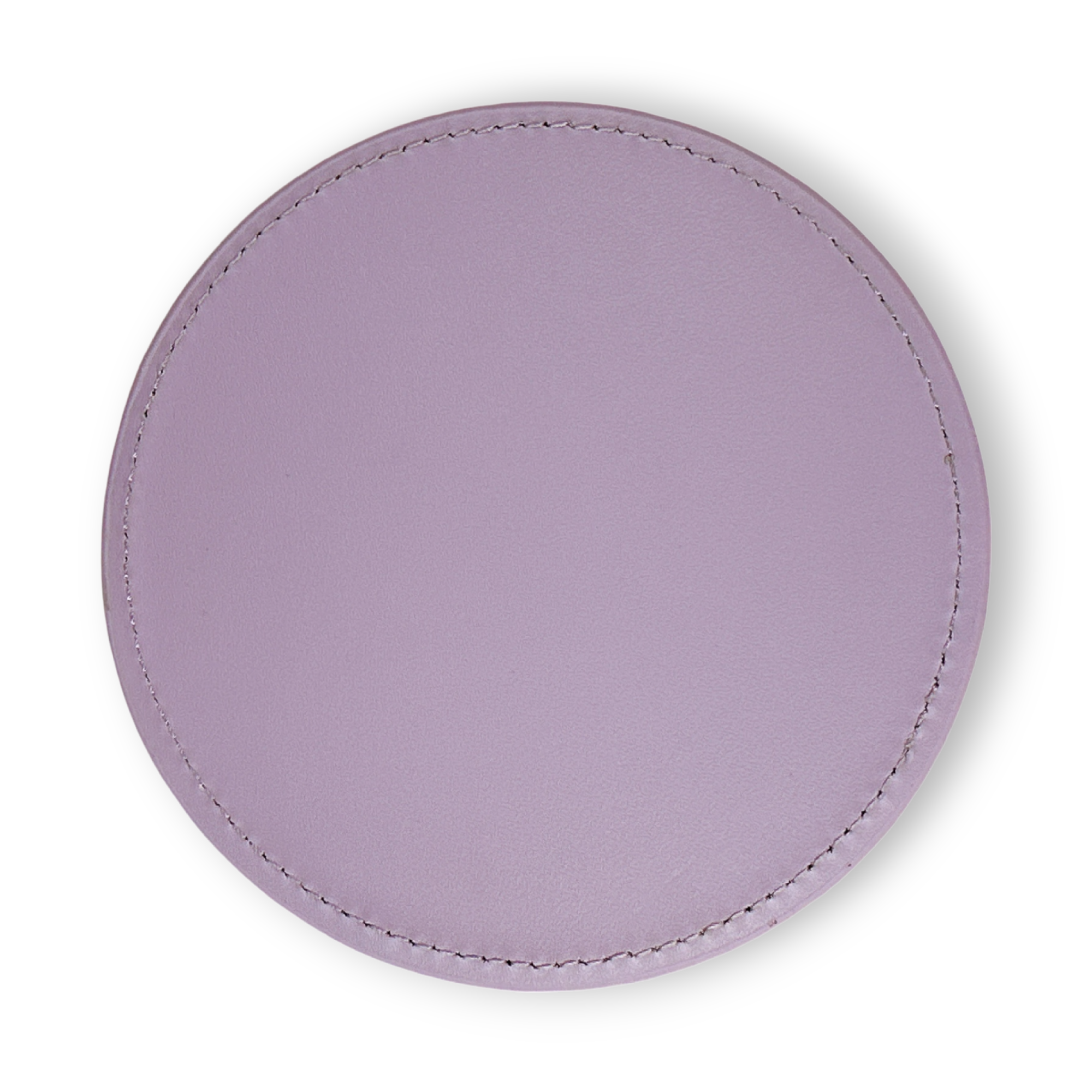 Lavender Purple Smooth Leather Coaster Placemat Personalised Name Text Logo