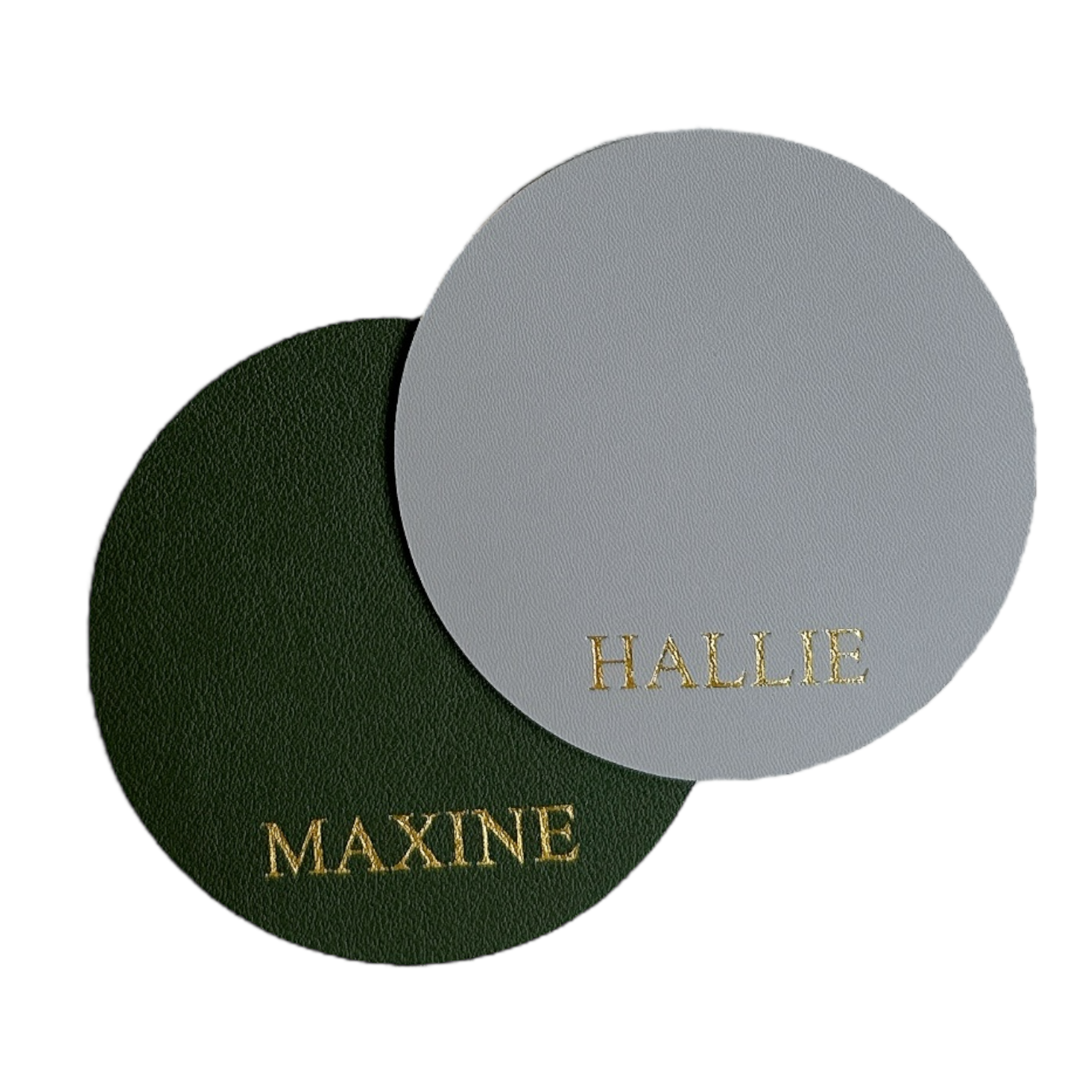 Reversible Dual Side Soft Leather Coaster