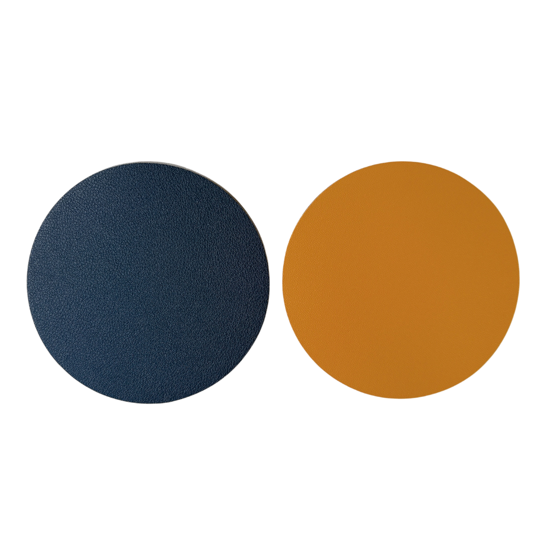 Reversible Dual Side Soft Leather Coaster