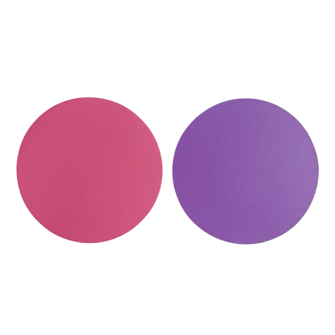 Reversible Dual Side Soft Leather Coaster