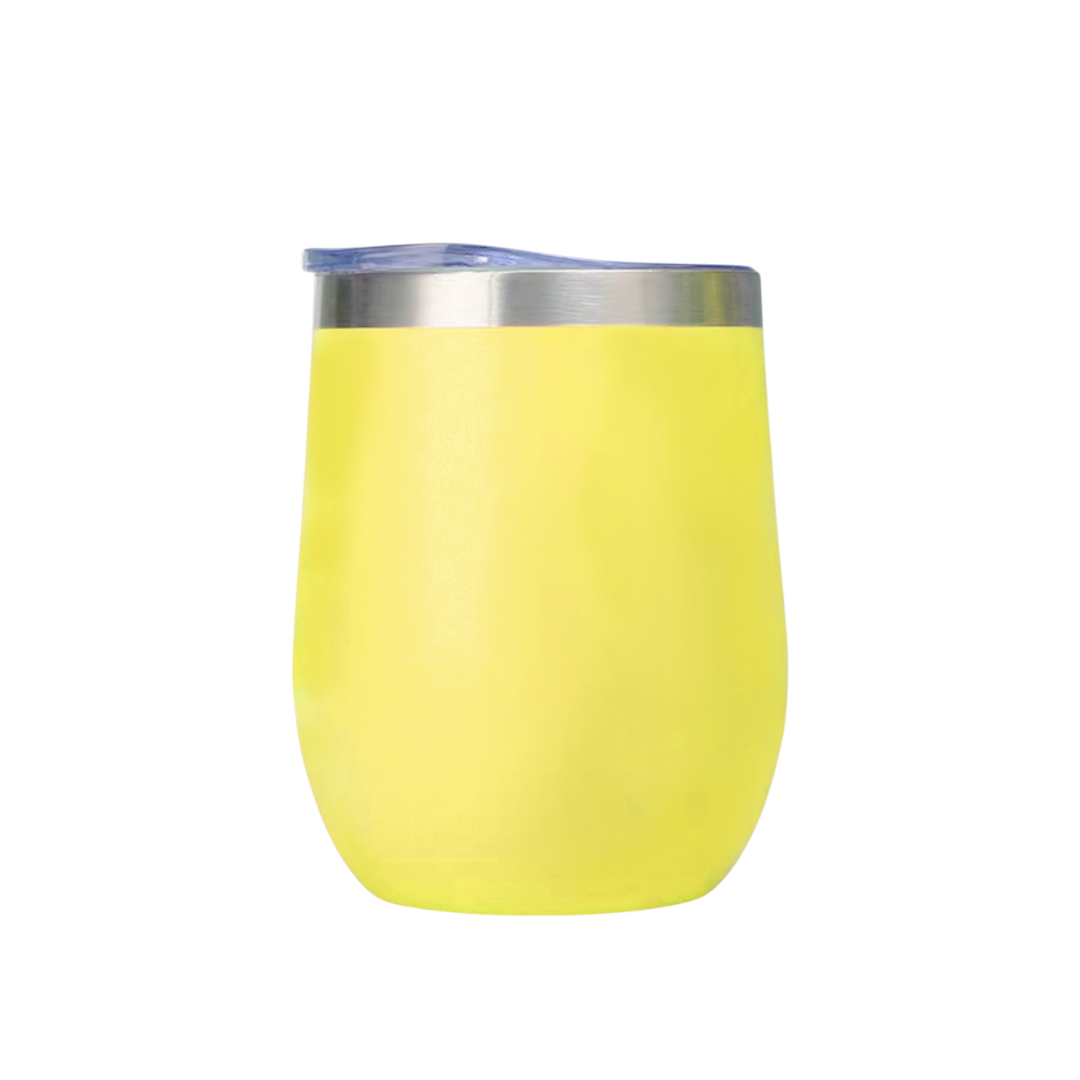 12oz Personalised Stainless Steel Insulated Egg Shaped Wine Tumbler Cup