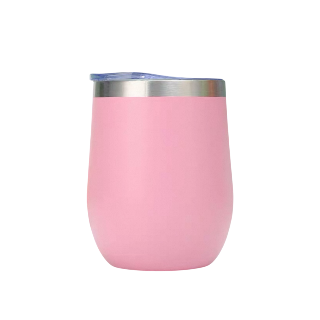 12oz Personalised Stainless Steel Insulated Egg Shaped Wine Tumbler Cup
