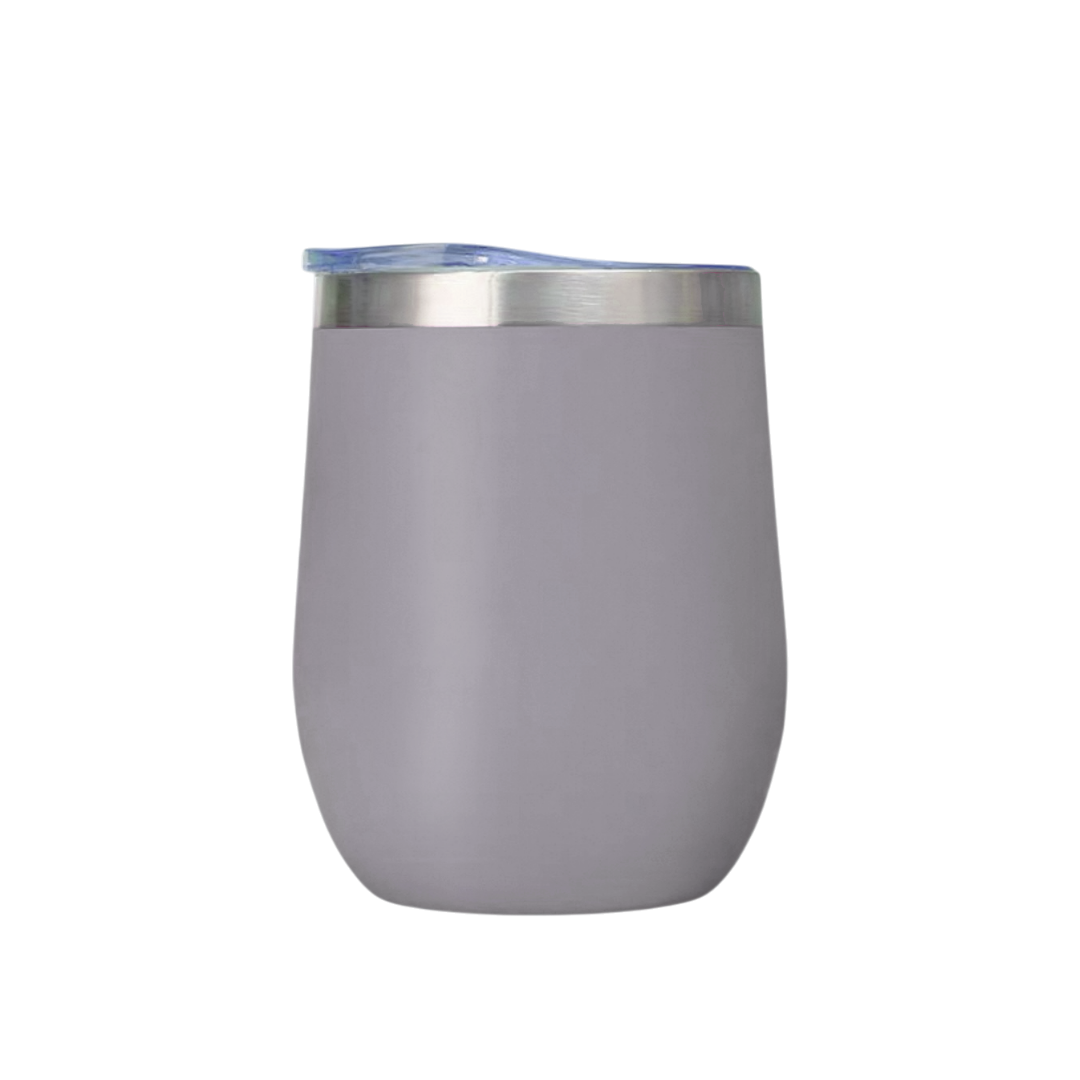 12oz Personalised Stainless Steel Insulated Egg Shaped Wine Tumbler Cup