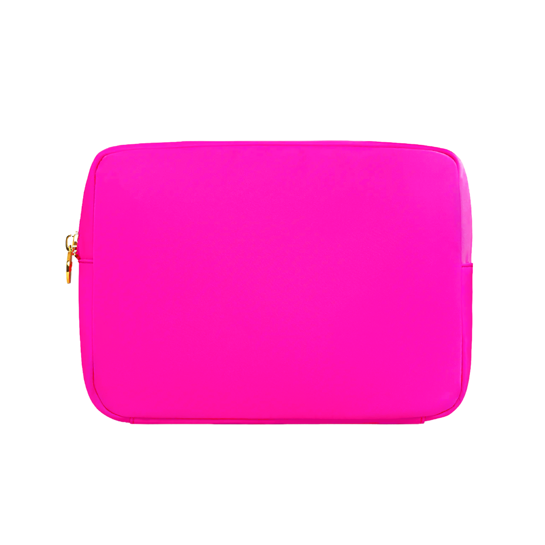 Personalised Nylon Padded Zipper Pouch Large Size