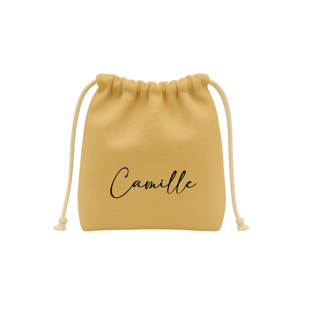 Cotton Canvas Drawstring Pouch