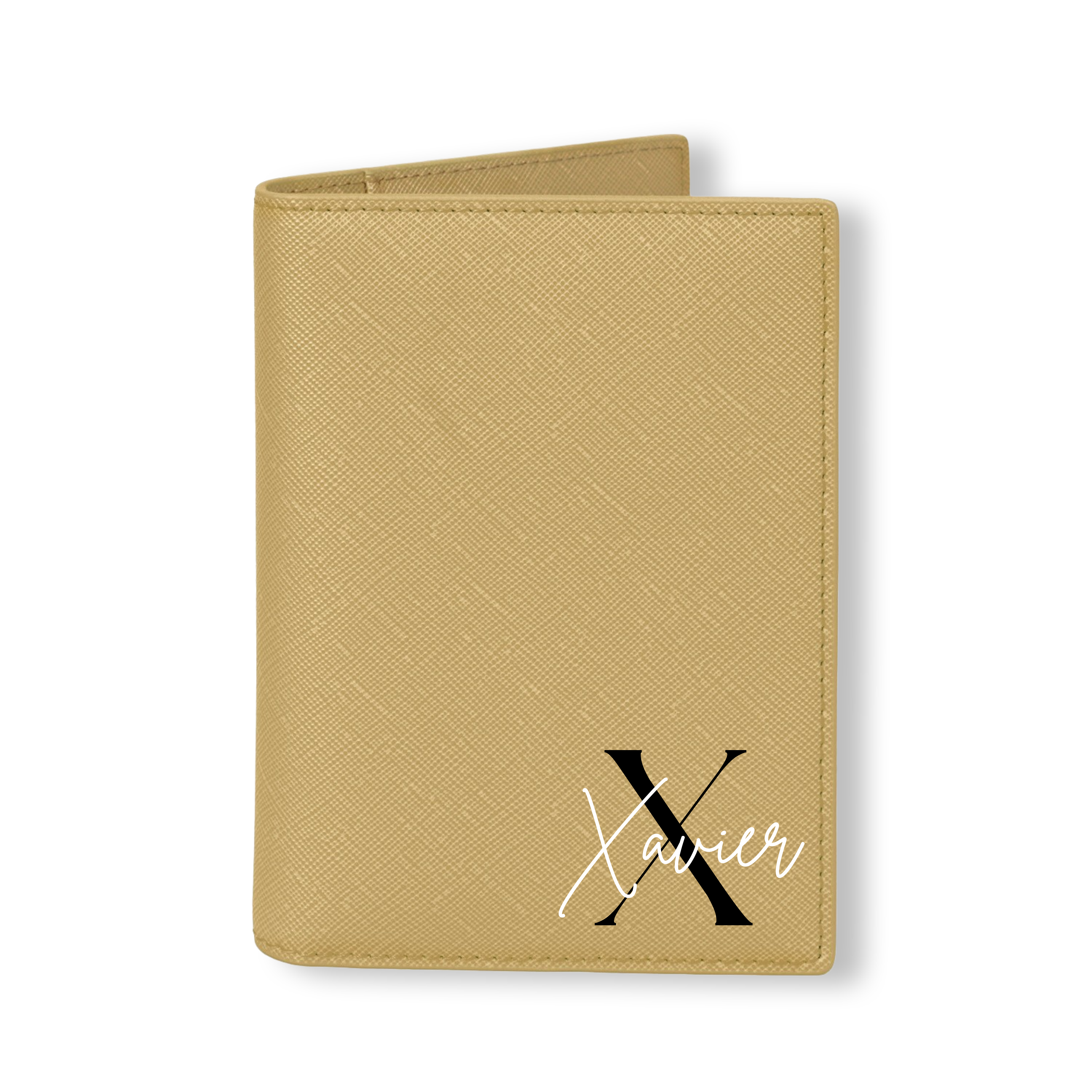 Personalised Custom Saffiano Leather Passport Holder Cover